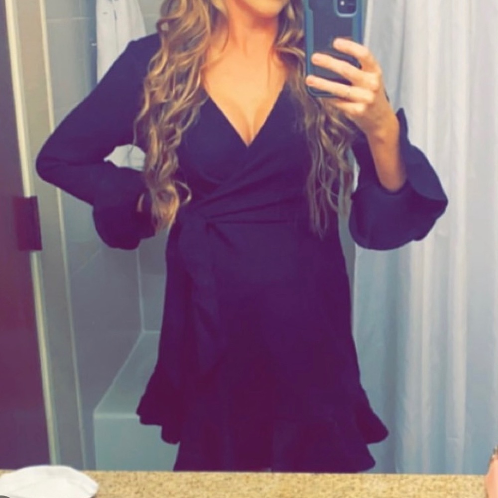 Black sweater dress